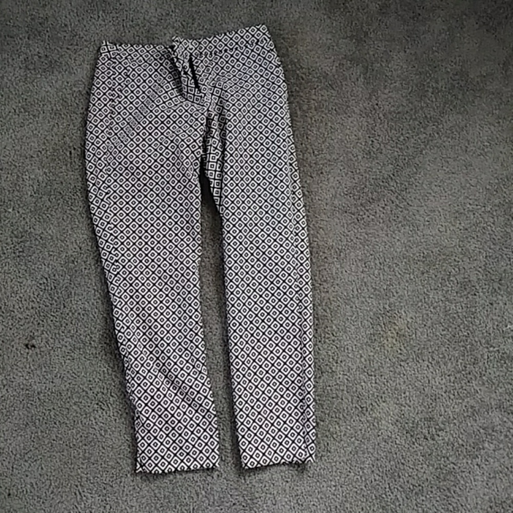 black and white dress pants